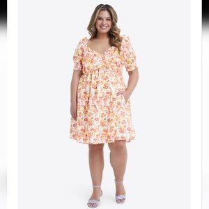 EUC Draper James Tye Floral Mini Dress in Field Blossom